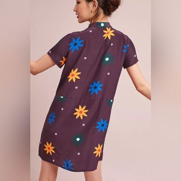 Anthropologie Dusen Dusen Daisy Silk Dress NWT - Picture 1 of 16